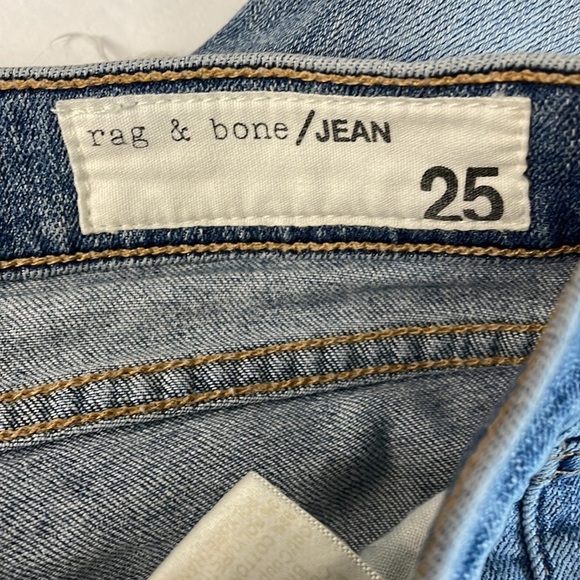 Rag & Bone The Dre distressed & patched jean in Brigade - Picture 4 of 7